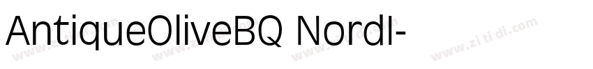 AntiqueOliveBQ NordI字体转换